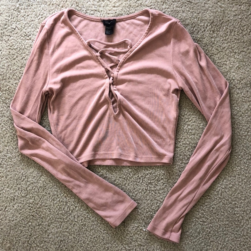 Long sleeve crop
